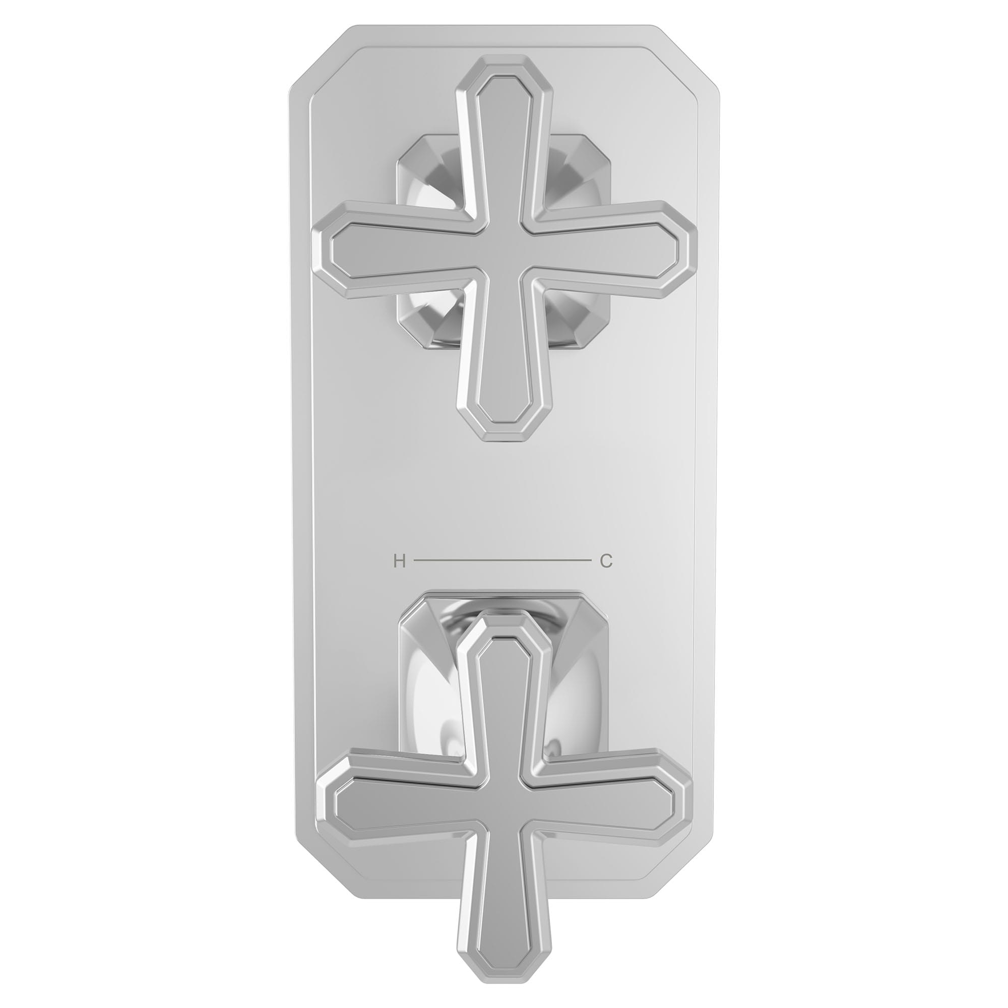 Belshire 2-Handle Thermostatic Valve Trim Only with Cross Handles